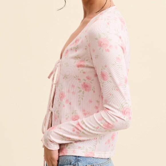 Floral Print Cardigan - Picture 4 of 4